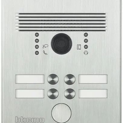 Citofono porta INC con video Bticino 2×2 pulsanti inoss. 