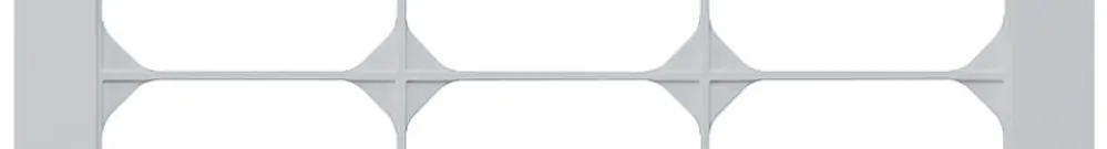 Telaio di copertura INC kallysto.pro 4×3 grigio chiaro 274×214mm 