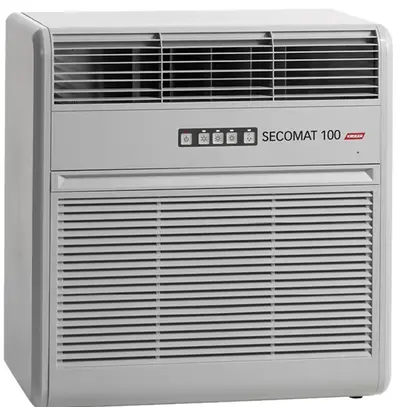 Asciugatrice SECOMAT 100 per stanza d.asciugatura max.16m², classe energetica A 