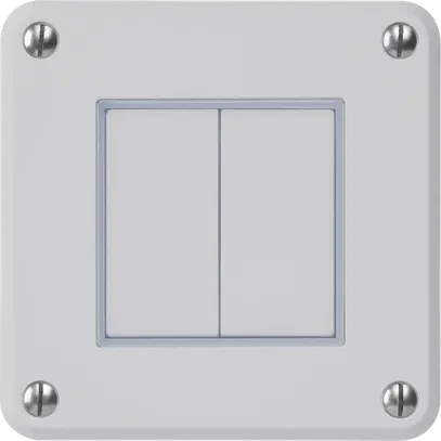 Contatto pulsante INC robusto IP55 2×1P grigio per combinazione 