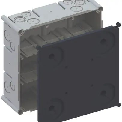 Boîtier ENC AGRO 3×3 650°C avec couvercle de protection, M20/25, gris 