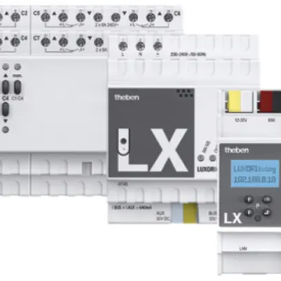 Pacchetto KNX Theben LUXORliving "azionamenti basic" 