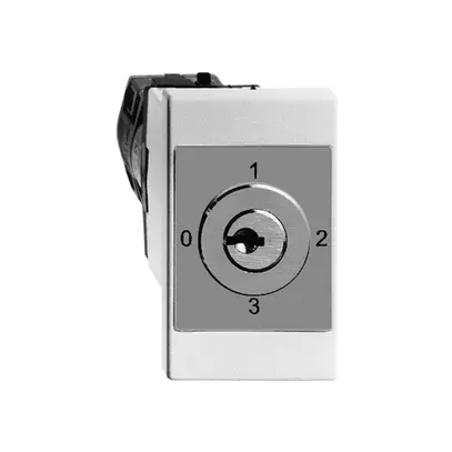 Interrupteur rotatif INC FH 5/1L blanc, avec serrure de sûreté 