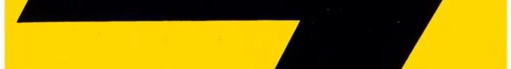 Plaque autocollante tête+flèche 85×115mm 