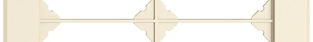 Cadre de recouvrement ENC EDIZIO.liv SNAPFIX® 2×2 156×156mm cr 