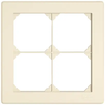 Cadre de recouvrement ENC EDIZIO.liv SNAPFIX® 2×2 156×156mm cr 