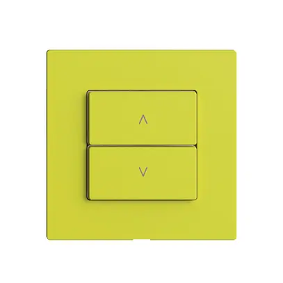 Kit recouvrement pour interrupteur stores 1c/2t Edue Wiser lemon 