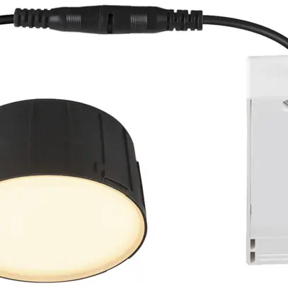 Downlight LED SLV DOWNLIGHT100 6W 640lm 830/840 IP54 VWB Ø75mm noir 