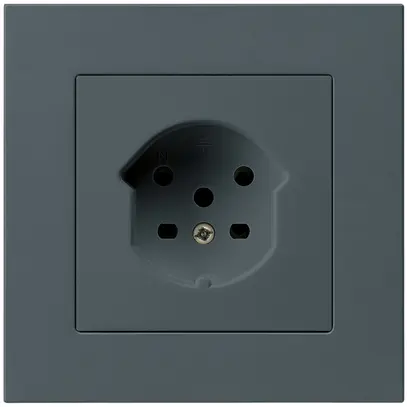 Prise ENC HA kallysto.pro type 15 avec bornes enfichables anthracite 