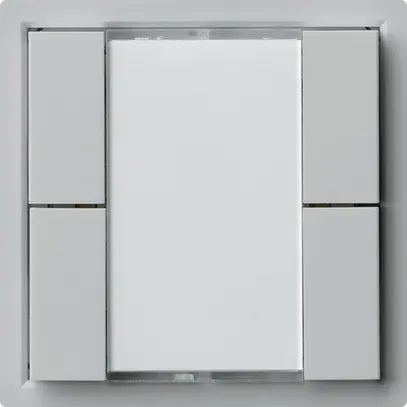 Poussoir universel ENC 4×KLA A avec LED gris clair 