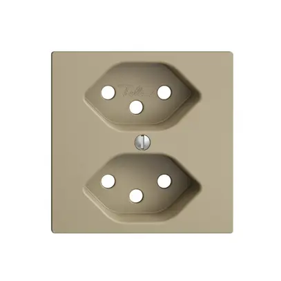 Placca frontale 2×T13 EDIZIOdue sand 