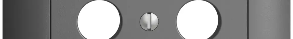 Kit frontal ENC EDIZIOdue gris foncé 88×88mm 