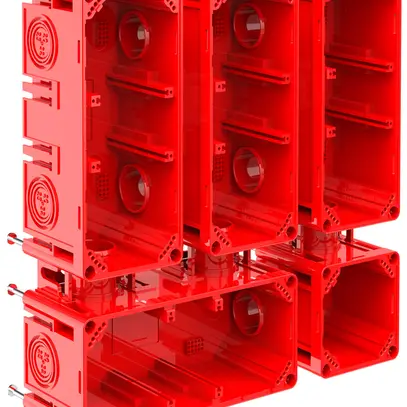 Boîte de coffrage CRALLO-LEU 278×278×73mm 3×3 sans halogène rouge 