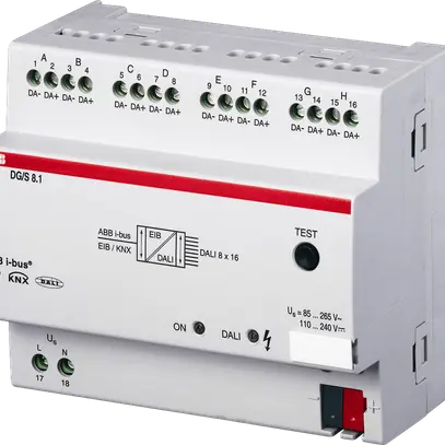 Gateway AMD KNX/DALI ABB DG/S8.1, 8 canali 