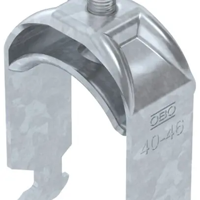 Fixation rapide BET 2056 pied à H métal 40…46mm 1×câble acier Zn-ch-im 