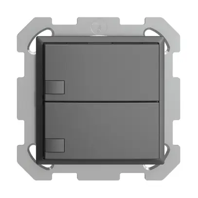 Poussoir KNX RGB ENC EDUE, 250mW, s.LED, 2×poussoir, comm.1×touche, grf 