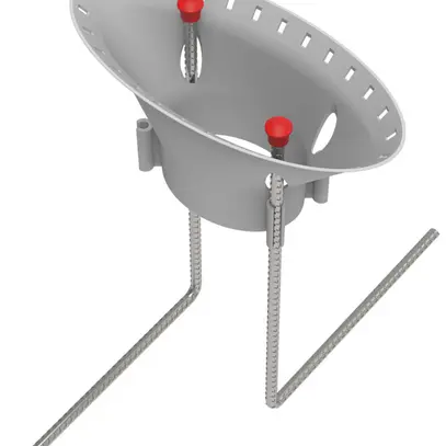 Guide passe-tubes Spotbox Maulwurf 250×115×100mm gris 