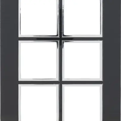 Intestazione INC Legrand Arteor 3×2, verticale, mirror black 