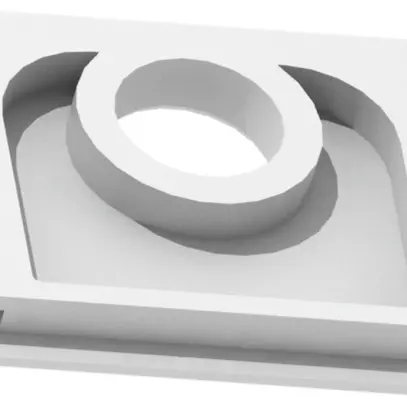 Embout plat ABB NAP 1E M20 blanc 