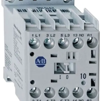 Contattore INS AB100-K12KF10 (230VAC), 3L, 12A, contatto ausiliario 1Ch 
