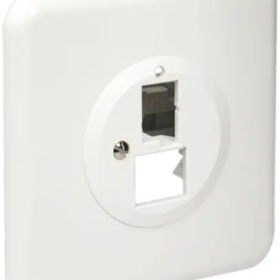 Boîte ENC as.1×A6.1×RJ45 Ø43mm 86×86mm, R&M swissline 