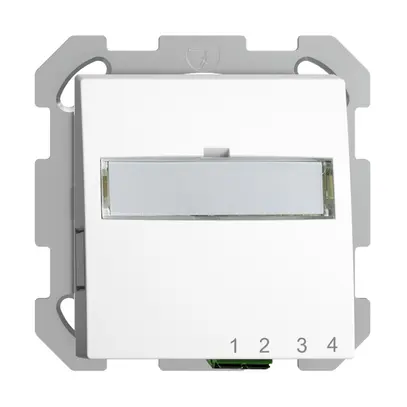 Boîte de raccordement ENC FTTH EDIZIOdue FH 1×LC APC Duplex FM blanc 