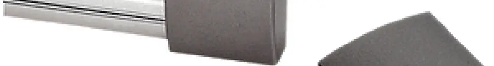 Plaque de fermeture SLV 2 pièces pour EASYTEC II gris argenté 