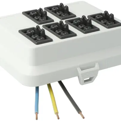 Frontteil AGRO, in: 3P H07V-U, out: 6×3P sw L1, Wieland 