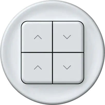 Jalousieaktor KNX origin 4×Tasten weiss 