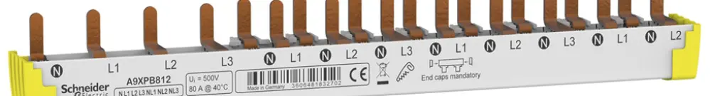 Barra collettrice Schneider Electric Clario iC40 Acti9 3LN basso sinistra 12UM 