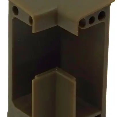 Angle intérieur ELBRO 60×20mm 90° brun doré 