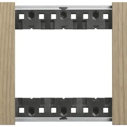 Cadre de recouvrement Living Now 3 modules 125×86mm oak 