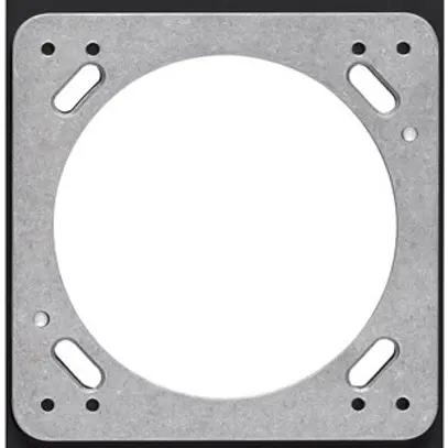 Placca di montaggio INC robusto 3×1 nero 