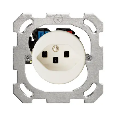 Prise ENC FH T23 16A blanc, avec bornes enf. 
