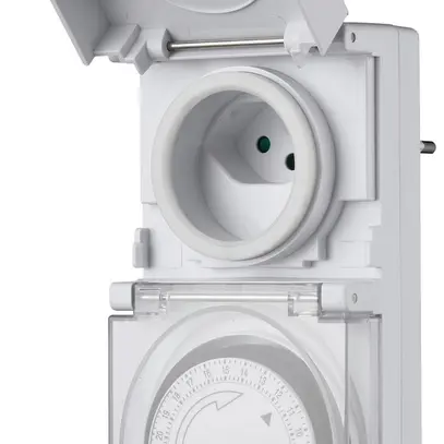 Timer a presa Topica 410 S 230V/50Hz 10A IP55 bianco 
