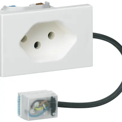 Presa INS 1×tipo 13 Hager FLF per cavo piatto Ecobus power L1 bianco 