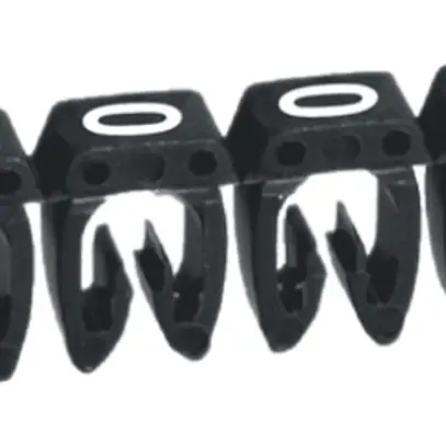 Kennzeichnungsring Legrand CAB 3, für 1.5…2.5mm² Aufdruck: '0', schwarz 