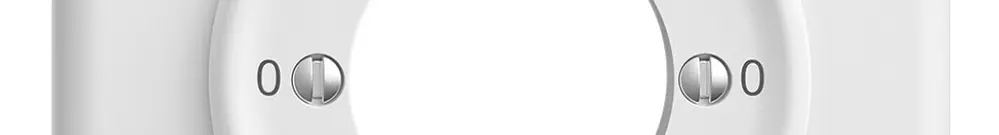 Kit front. 0-Tag-0-Nacht STANDARDdue blanc 90×90mm pour interr.rot 