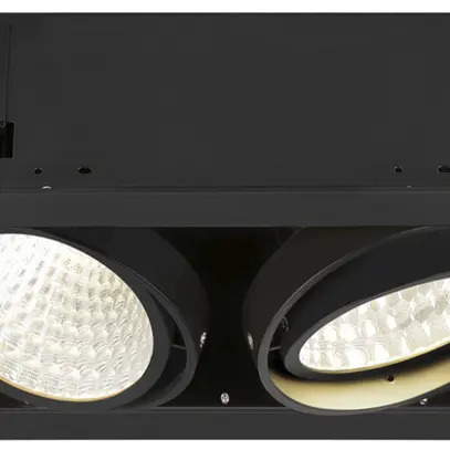 Downlight LED SLV KADUX 2×27W 3400lm 940 30° DALI 370×195mm nero 