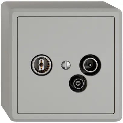 Prise antenne AP TV-R-données EDIZIO.liv SNAPFIX® 19dB grc 