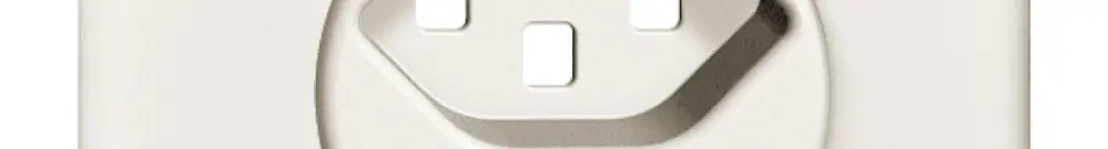 Kit frontale INC FH 1×T23 bianco 86×86mm con lente 