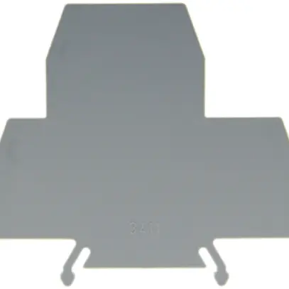 Parete terminale per 6mm² grigio Woertz 