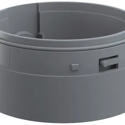 Adapter WERMA Maxi, für Signalsäule, seitlische Kabelverschraubung, grau 