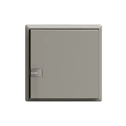 Kit frontal ON-OFF 1c/1t avec LED ZEP 60×60mm gris foncé 
