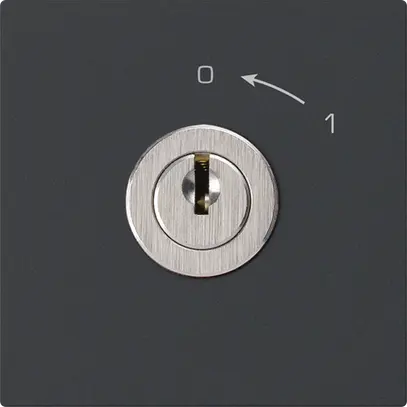 Contact pivotant 0<-1/1L noir KAL avec serrure Kaba 8 