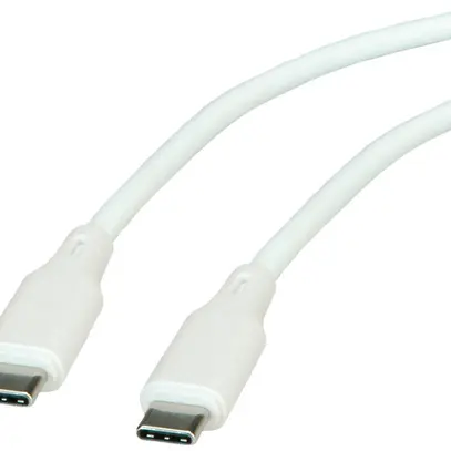 Cavo USB ROLINE USB-C/USB-C (USB 2.0) 480Mbit/s 60W bianco 1m 