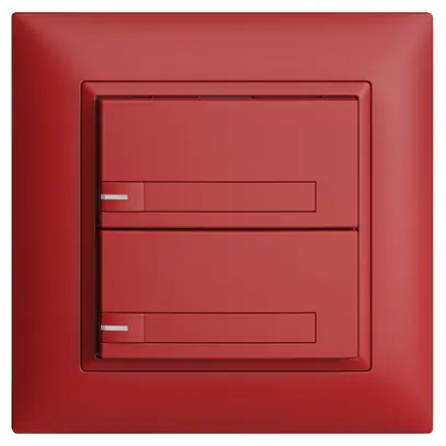 UP-KNX-Taster RGB EDUE FMI, 250mW, m.RGB-LED, m.Papier, 2×Taste, 1×Tastenb., ber 