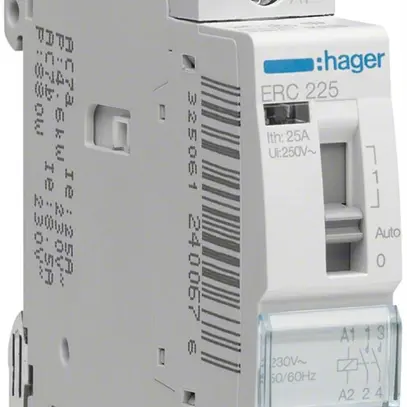 REG-Schütz Hager ERC 230VAC 2 Schliesser 0 Öffner 25A 1TE 