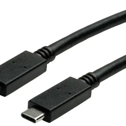 Câble USB ROLINE USB-C/USB-C (USB 3.2 Gen2) 10Gbit/s 100W noir 0.5m 