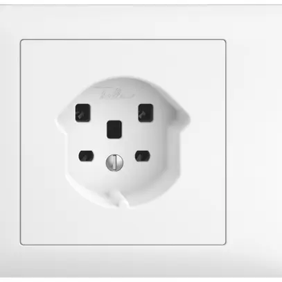 Prise INC EDIZIOdue T25 16A blanc 53mm, bornes à vis 